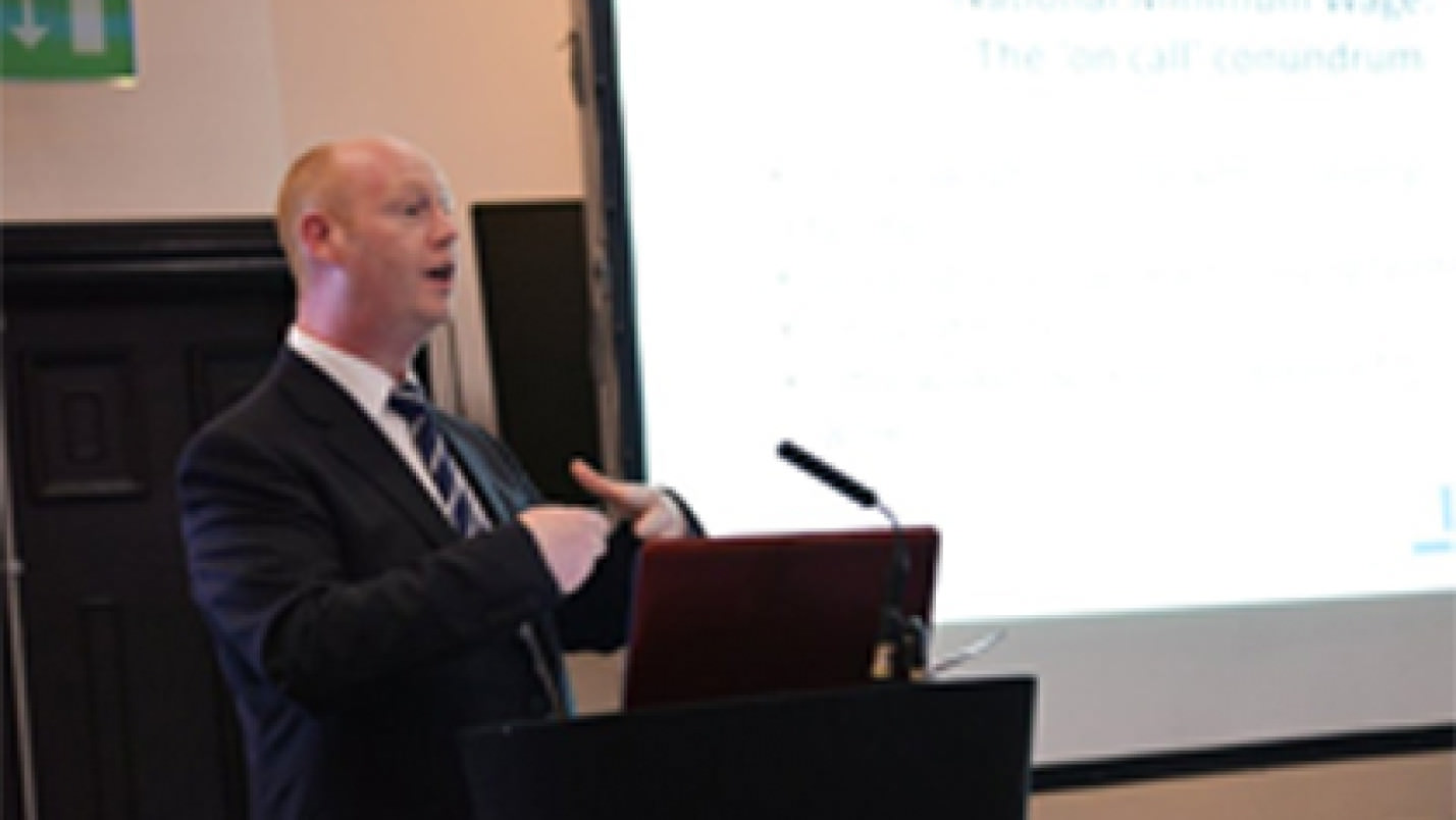 Darren Tibble speaks at Payroll World Conference